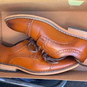 Classic Brown Leather boys dress shoes